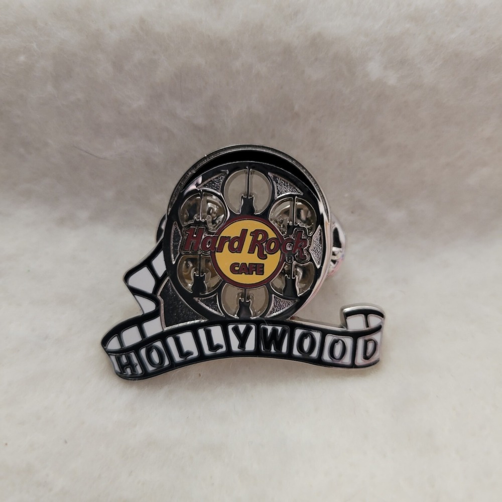 Hard Rock Cafe HOLLYWOOD California 2006 Movie Reel & Film Strip HRC Logo Pin